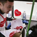 14.02.2018 Kielce. Walentynkowy autobus MPK / Jarosław Kubalski / Radio Kielce