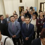 28.02.2018 Warszawa. Sejm RP. Otwarcie wystawy Krzemionki – pradziejowe kopalnie krzemienia pasiastego w drodze do UNESCO / Jarosław Kubalski / Radio Kielce