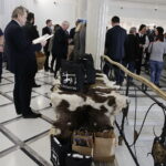 28.02.2018 Warszawa. Sejm RP. Otwarcie wystawy Krzemionki – pradziejowe kopalnie krzemienia pasiastego w drodze do UNESCO / Jarosław Kubalski / Radio Kielce