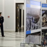 28.02.2018 Warszawa. Sejm RP. Otwarcie wystawy Krzemionki – pradziejowe kopalnie krzemienia pasiastego w drodze do UNESCO / Jarosław Kubalski / Radio Kielce