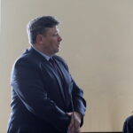 27.02.2018 Kielce. Sąd Okręgowy. Starosta ostrowiecki Zbigniew Duda podczas procesu o naruszenie jego dóbr osobistych / Jarosław Kubalski / Radio Kielce