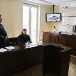 27.02.2018 Kielce. Sąd Okręgowy. Starosta ostrowiecki Zbigniew Duda podczas procesu o naruszenie jego dóbr osobistych / Jarosław Kubalski / Radio Kielce