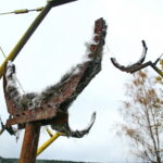 Otoczenie Cedzyny. Zniszczony plac zabaw / Marzena Mąkosa / Radio Kielce