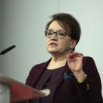 Powołanie i pierwsze posiedzenie Zespołu do Spraw Rozwoju Szkolnictwa Zawodowego powołanego przy Świętokrzyskim Kuratorze Oświaty. Na zdjęciu: Anna Zalewska - Minister Edukacji Narodowej / Marzena Mąkosa / Radio Kielce