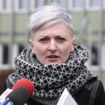 Konferencja PO ws powołania prof Chazana na konsultanta wojewódzkiego ds ginekologii. Na zdjęciu: Agata Wojda - radna PO / Marzena Mąkosa / Radio Kielce