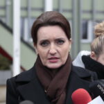 Konferencja PO ws powołania prof Chazana na konsultanta wojewódzkiego ds ginekologii. Na zdjęciu: Marzena Okła - Drenowicz - posłanka PO / Marzena Mąkosa / Radio Kielce