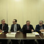 Komisja ds Polski Wschodniej Związku Województw RP w hotelu Tęczowy Młyn. Na zdjęciu: Zdzisław Kobierski - Zastępca Dyrektora Departamentu Polityki Regionalnej, Urząd Marszałkowski Województwa Świętokrzyskiego, Tomasz Janusz - Zastępca Dyrektora Departamentu Polityki Regionalnej, Urząd Marszałkowski Województwa Świętokrzyskiego, Bogdan Ciepielewski - Dyrektor Biura, Związek Województw Rzeczpospolitej Polskiej i Grigor Szaginian - Radny Województwa Świętokrzyskiego / Marzena Mąkosa / Radio Kielce