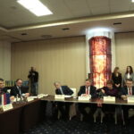 Komisja ds Polski Wschodniej Związku Województw RP w hotelu Tęczowy Młyn. Na zdjęciu: Adam Jarubas - Marszałek Województwa Świętokrzyskiego, Przewodniczący Komisji ds. Polski Wschodniej ZWRP, Jerzy Leszczyński - Marszałek Województwa Podlaskiego, Grzegorz Kapusta - Wicemarszałek Województwa Lubelskiego, Bogdan Dyjuk - Członek Zarządu Województwa Podlaskiego, Piotr Rzetelski - Radny Województwa Lubelskiego, Ewa Draus - Radna Województwa Podkarpackiego, Zbigniew Pietrzak - Radny Województwa Warmińsko - Mazurskiego, Bogdan Kawałko - Dyrektor Departamentu Polityki Regionalnej, Urząd Marszałkowski Województwa Lubelskiego, Wioletta Dąbrowska - Dyrektor Departamentu Rozwoju Regionalnego, Urząd Marszałkowski Województwa Podlaskiego,Paweł Wais - Zastępca Dyrektora Departamentu Rozwoju Regionalnego, Urząd Marszałkowski Województwa Podkarpackiego / Marzena Mąkosa / Radio Kielce