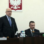 Zmiany w systemie segregowania odpadów. Na zdjęciu: Czesław Gruszewski - Zastępca Prezydenta miasta Kielce, Adam Rogaliński - Zastępca Dyrektora Wydziału Usług Komunalnych i Zarządzania Środowiskiem, Ewelina Nartowska - Kierownik Referatu Gospodarki Odpadami Komunalnymi Wydziału Usług Komunalnych i Zarządzania Środowiskiem  / Marzena Mąkosa / Radio Kielce