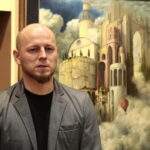 Wernisaż wystawy obrazów Jacka Szynkarczuka. Na zdjęciu: Jacek Szynkarczuk / Marzena Mąkosa / Radio Kielce