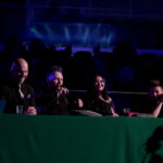 Talent Świętokrzyski 2018. Łukasz Sobieraj - muzyk, Tomasz Joseph Bracichowicz - lider zespołu Mafia, Kamila Drezno - tancerka, Filip Rychcik - wokaliska zespołu Mafia / Marzena Mąkosa / Radio Kielce