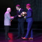 Wręczenie Nagród Kielc. Na zdjęciu: Zygmunt Pańszczyk, Wojciech Lubawski i Dariusz Kozak / Marzena Mąkosa / Radio Kielce