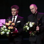 Wręczenie Nagród Kielc. Na zdjęciu: Krzysztof Słoń oraz Krzysztof Borek / Marzena Mąkosa / Radio Kielce