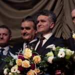 Wręczenie Nagród Kielc. Na zdjęciu: Henryk Dłużewski, Dariusz Kozak, Wojciech Lubawski, Krzysztof Słoń i Krzysztof Borek / Marzena Mąkosa / Radio Kielce