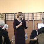 Spotkanie poseł PiS, Anny Krupki z mieszkańcami gminy Miedziana Góra. Na zdjęciu: Anna Krupka - poseł PiS / Marzena Mąkosa / Radio Kielce