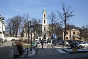 Plac św. Wojciecha i ulica Bodzentyńska / Marzena Mąkosa / Radio Kielce