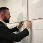 Rozstrzygnięcie konkursu na wykonanie projektu ulicy Bodzentyńskiej w Instytucie Dizajnu. Praca, która otrzymała miejsce trzecie / Marzena Mąkosa / Radio Kielce