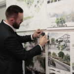 Rozstrzygnięcie konkursu na wykonanie projektu ulicy Bodzentyńskiej w Instytucie Dizajnu. Praca, która otrzymała miejsce pierwsze. / Marzena Mąkosa / Radio Kielce