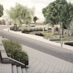 Rozstrzygnięcie konkursu na wykonanie projektu ulicy Bodzentyńskiej w Instytucie Dizajnu. Praca, która otrzymała miejsce pierwsze. / Marzena Mąkosa / Radio Kielce