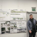 Rozstrzygnięcie konkursu na wykonanie projektu ulicy Bodzentyńskiej w Instytucie Dizajnu. Praca, która otrzymała miejsce pierwsze. Na zdjęciu: Konrad Śmierzyński i Paulina Bogdał - Śmierzyńska / Marzena Mąkosa / Radio Kielce