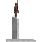 Wizualizacja pomnika upamiętniającego żołnierzy walczących o niepodległość w Staszowie / Urząd Miasta i Gminy Staszów