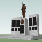 Wizualizacja pomnika upamiętniającego żołnierzy walczących o niepodległość w Staszowie / Urząd Miasta i Gminy Staszów