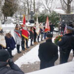 09.02.2018 Kielce. Cmentarz Stary. Uroczystość upamiętniająca 78 rocznicę I wywózki na Sybir Polaków po zajęciu Kresów Wschodnich przez wojska Związku Sowieckiego we wrześniu 1939 roku / Wiktor Dziarmaga / Radio Kielce