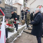 09.02.2018 Kielce. Cmentarz Stary. Uroczystość upamiętniająca 78 rocznicę I wywózki na Sybir Polaków po zajęciu Kresów Wschodnich przez wojska Związku Sowieckiego we wrześniu 1939 roku / Wiktor Dziarmaga / Radio Kielce