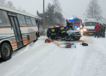 Wypadek w Nałęczowie w powiecie koneckim / KPP Końskie