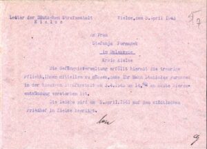 AP w Kielcach, Więzienie w Kielcach z lat 1919-1944, sygn. 2180 / Archiwum Państwowe w Kielcach, akta Więzienia w Kielcach z lat 1919-1945