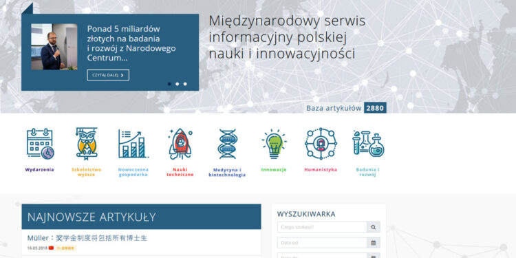 Print screen z portalu polishscience.pl / Radio Kielce
