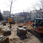 Pińczów. Rozpoczęła się budowa parkingu w centrum miasta / Kamil Włosowicz / Radio Kielce