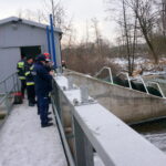 Wypadek w elektrowni wodnej w Bieleckich Młynach, w powiecie kieleckim / Michał Kita / Radio Kielce