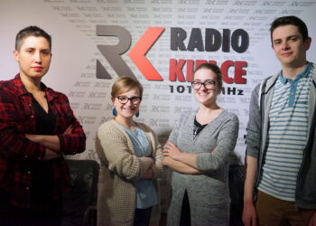 Na zdjęciu, od lewej: Katarzyna Prędotka, Maria Kargulewicz, Karolina Abramowicz i Marcin Różyc / Kamil Król / Radio Kielce