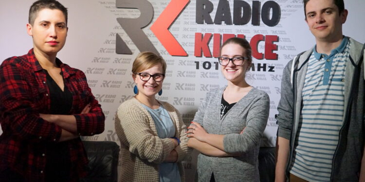 Na zdjęciu, od lewej: Katarzyna Prędotka, Maria Kargulewicz, Karolina Abramowicz i Marcin Różyc / Kamil Król / Radio Kielce