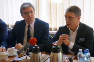 Spotkanie w sprawie lobbingu na rzecz budowy szybkiego połączenia kolejowego między Kielcami, a CPK / Wiktor Dziarmaga / Radio Kielce