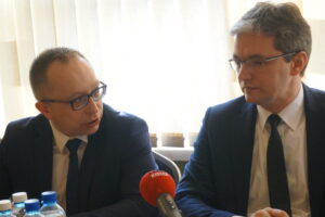Spotkanie w sprawie lobbingu na rzecz budowy szybkiego połączenia kolejowego między Kielcami, a CPK / Wiktor Dziarmaga / Radio Kielce
