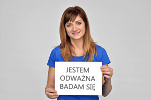Sesja zdjęciowa kampanii społecznej „Jestem. Badam się!” / Klaudia Wnuk-Adamczyk