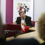 02.03.2018 Radio Kielce. Spotkanie prezesów rozgłośni regionalnych Polskiego Radia. Witold Kołodziejski, Przewodniczący Krajowej Rady Radiofonii i Telewizji / Jarosław Kubalski / Radio Kielce