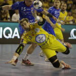 03032018 Kielce.  Liga Mistrzów. PGE Vive Kielce - Mieszkow Brześć. Julen Aginagalde / Jarosław Kubalski / Radio Kielce