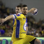 03032018 Kielce.  Liga Mistrzów. PGE Vive Kielce - Mieszkow Brześć. Alex Dujszebajew / Jarosław Kubalski / Radio Kielce