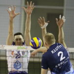 07.03.2018 Kielce. 24 kolejka Plus Ligi. Mecz Dafi Społem Kielce - Espadon Szczecin. Maxim Morozow / Jarosław Kubalski / Radio Kielce