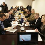 07.03.2018 Kielce. UW. Pierwsze spotkanie organizacyjne dotyczące obchodów 100 lecia odzyskania niepodległości pod patronatem wojewody i prezydenta / Jarosław Kubalski / Radio Kielce