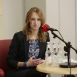 07.03.2018 Radio Kielce. Przedpremierowa emisja audycji "Polacy ratujący Żydów" autorstwa Marleny Płaskiej. Marlena Płaska / Jarosław Kubalski / Radio Kielce