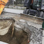 13.03.2018 Kielce. Ulica Lecha Kaczyńskiego. Awaria kanalizacji / Jarosław Kubalski / Radio Kielce