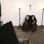 16.03.2018 Wąchock. Opactwo Cystersów. Zdjęcia do serialu „Korona Królów” / Jarosław Kubalski / Radio Kielce