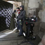 16.03.2018 Wąchock. Opactwo Cystersów. Zdjęcia do serialu „Korona Królów” / Jarosław Kubalski / Radio Kielce