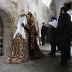 16.03.2018 Wąchock. Opactwo Cystersów. Zdjęcia do serialu „Korona Królów” / Jarosław Kubalski / Radio Kielce