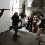 16.03.2018 Wąchock. Opactwo Cystersów. Zdjęcia do serialu „Korona Królów” / Jarosław Kubalski / Radio Kielce