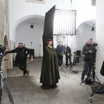 16.03.2018 Wąchock. Opactwo Cystersów. Zdjęcia do serialu „Korona Królów” / Jarosław Kubalski / Radio Kielce